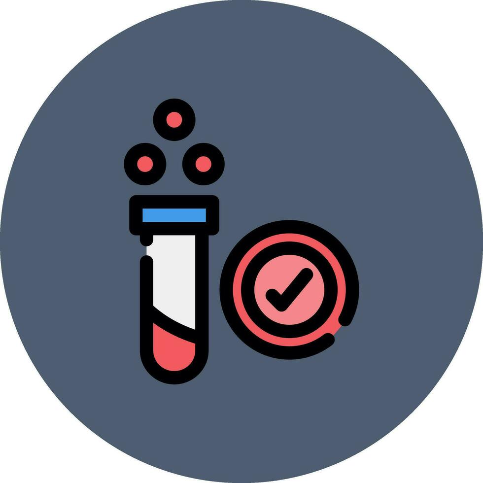Blood Test Creative Icon Design vector