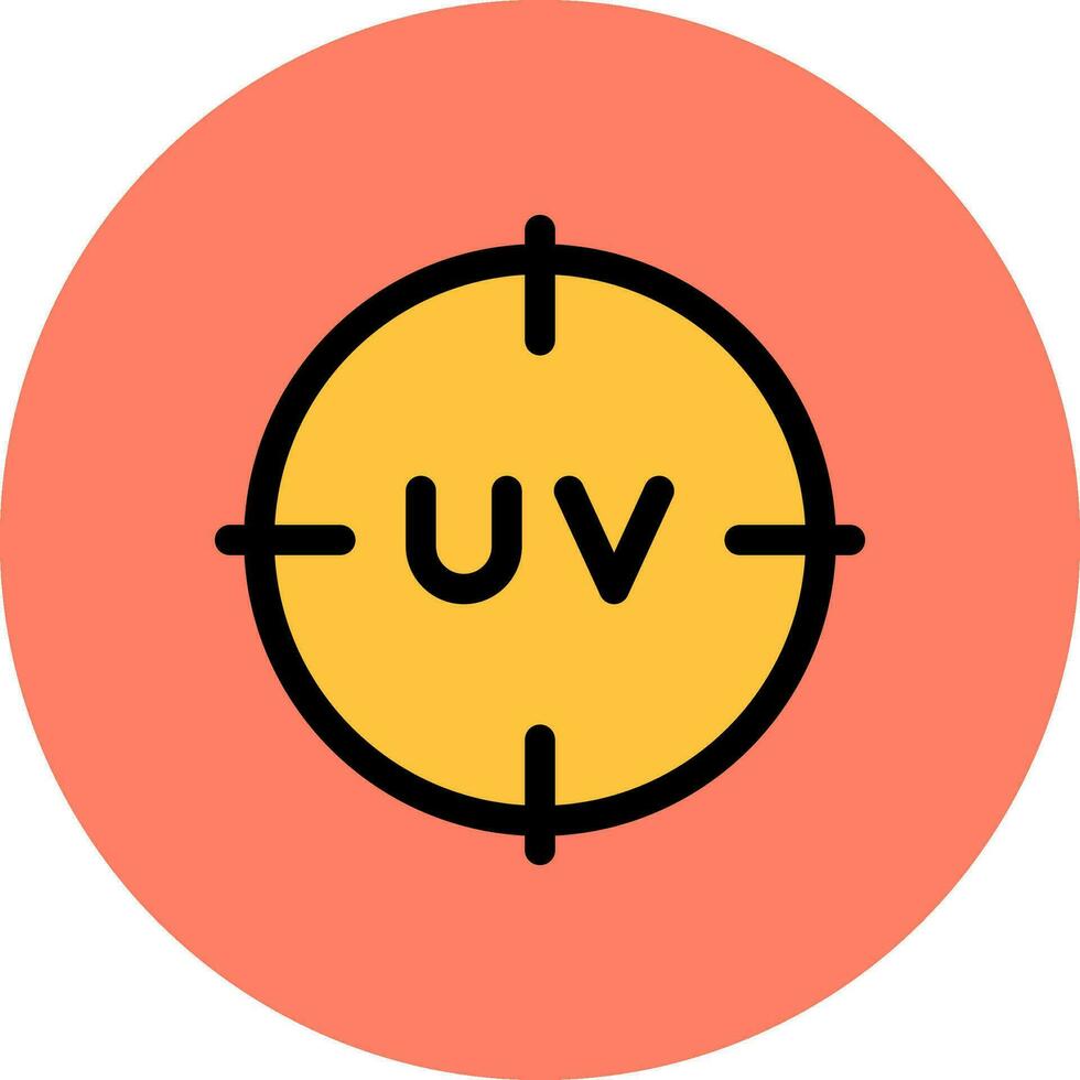 diseño de icono creativo uv vector