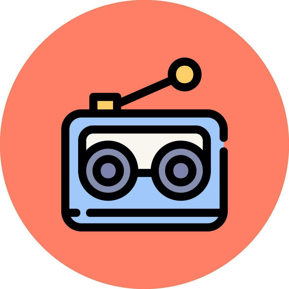 Radio Creative Icon Design vector