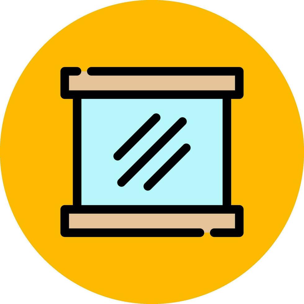 Mirror Creative Icon Design vector