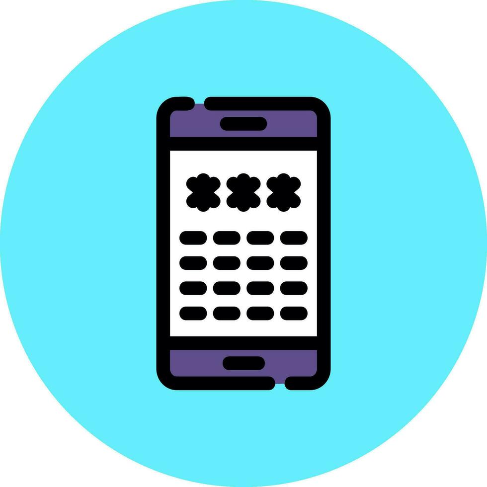 Pin Code Creative Icon Design vector