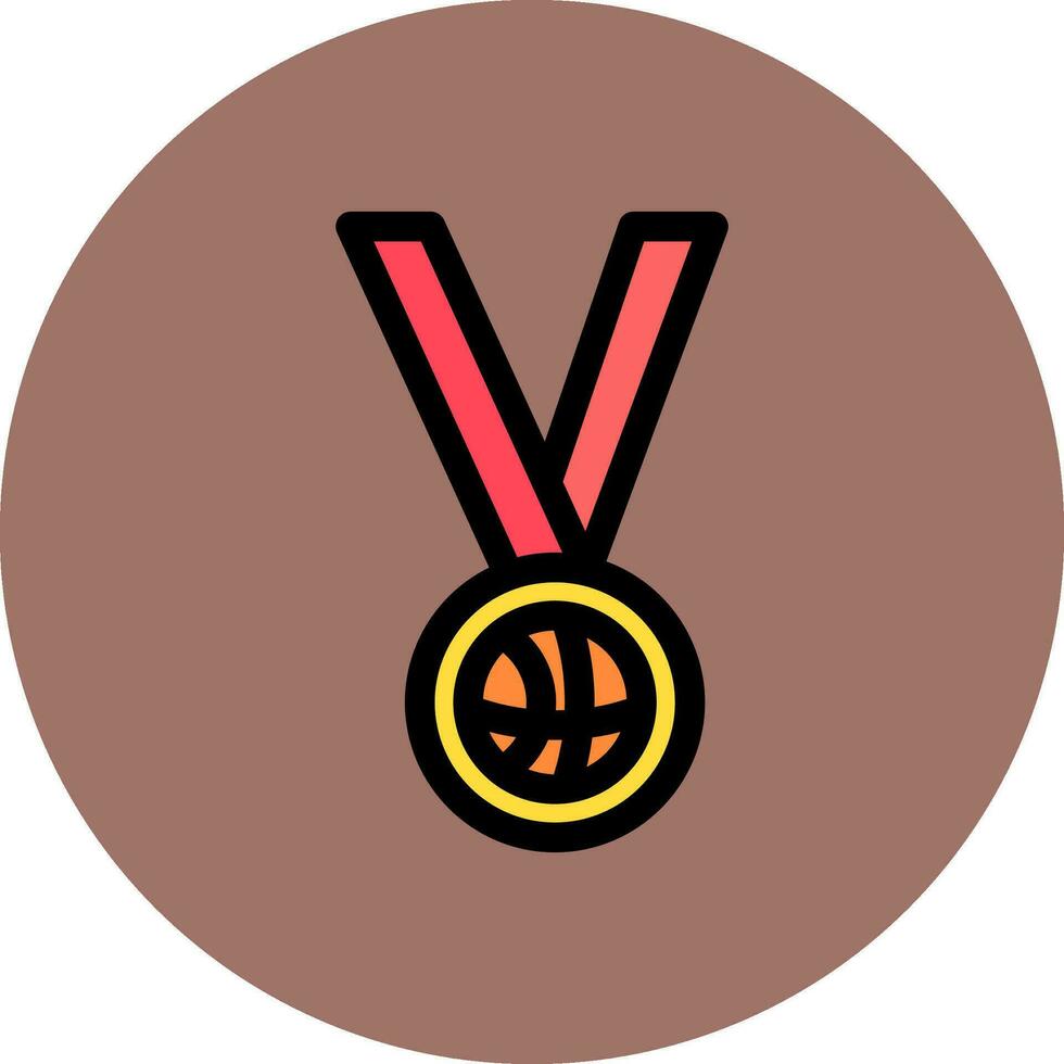 diseño de icono creativo de medalla vector