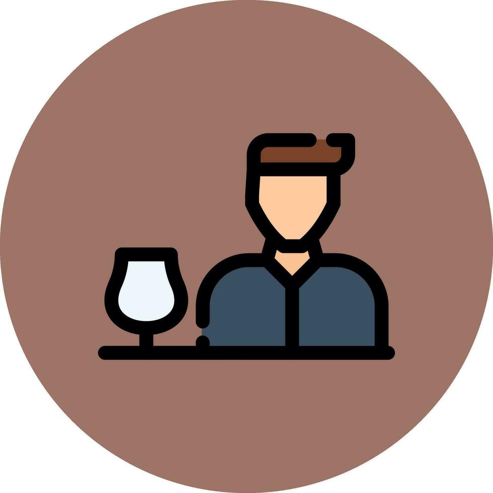 Bartender Creative Icon Design vector