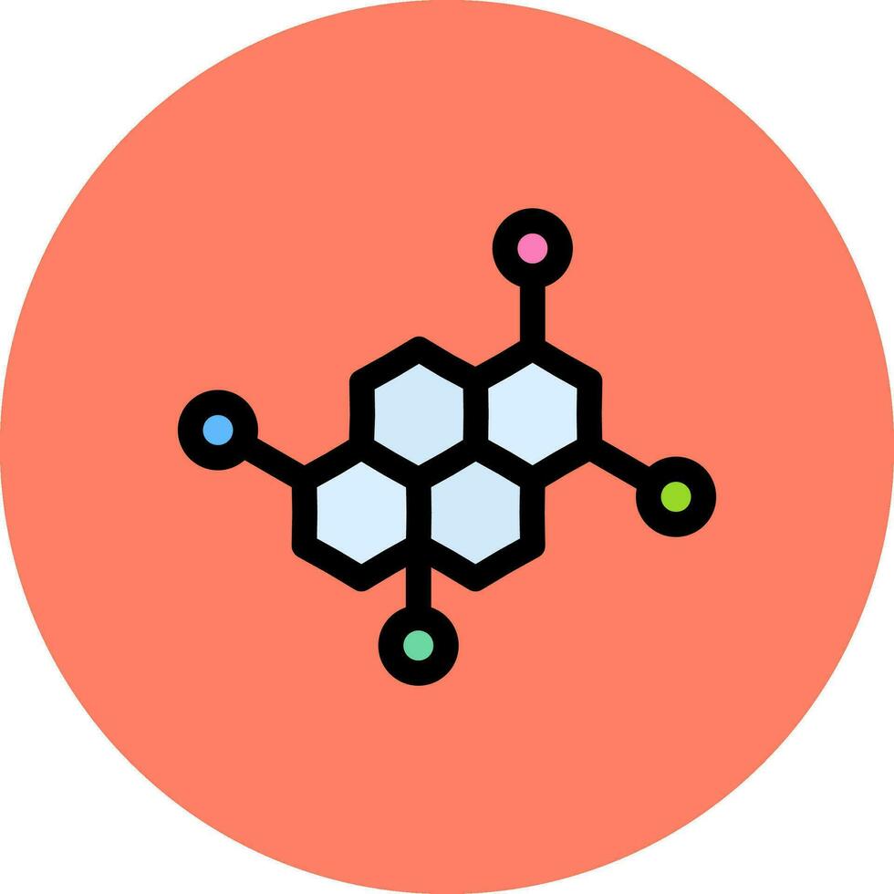 diseño de icono creativo de molécula vector