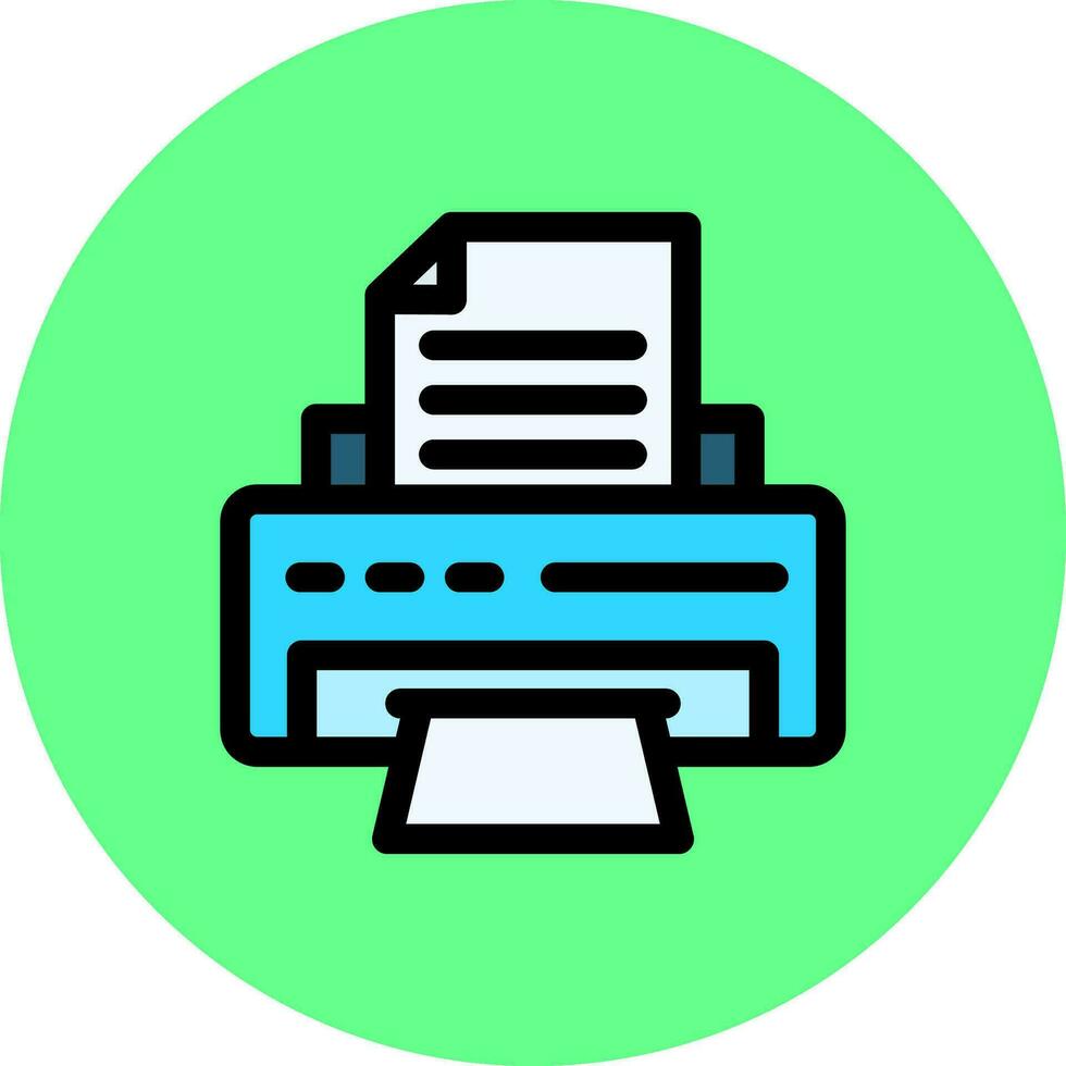 Printer Creative Icon Design vector