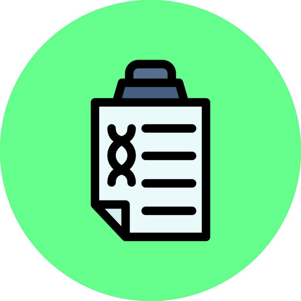 DNA Test Creative Icon Design vector