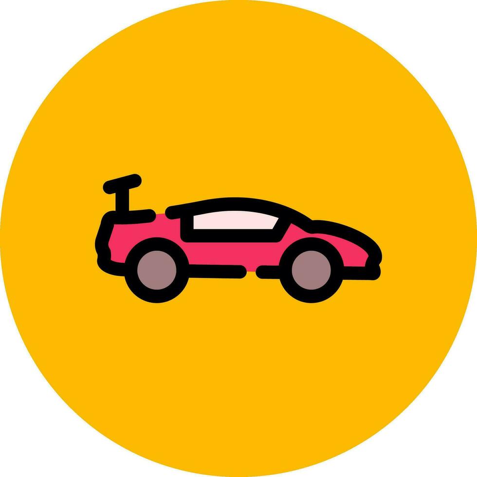 Super Car Creative Icon Design vector