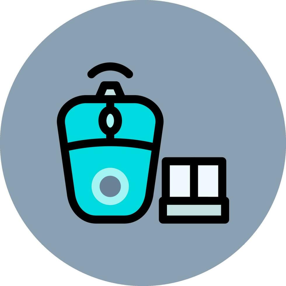 Wireless Mouse Creative Icon Design vector