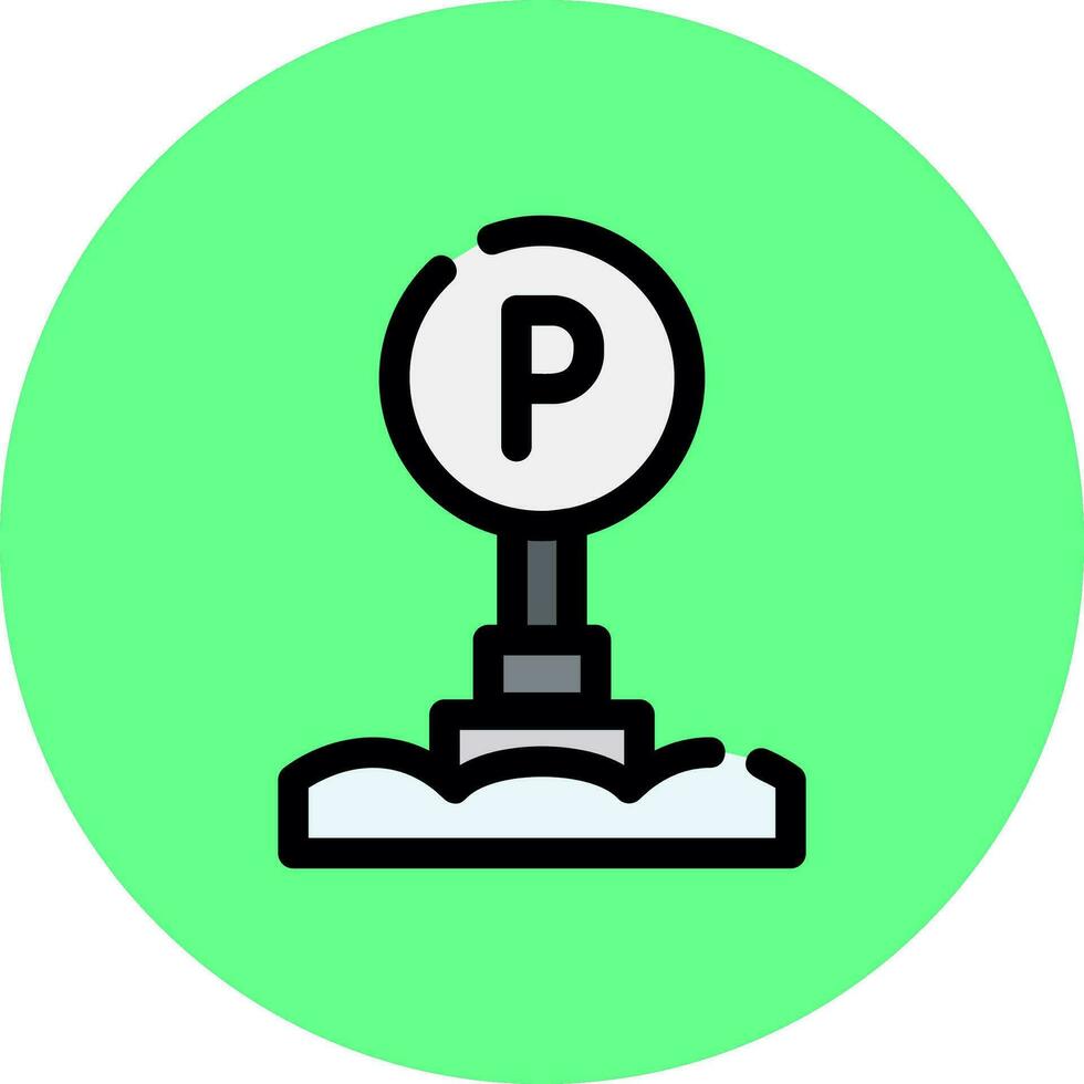 Parking Sign Creative Icon Design vector