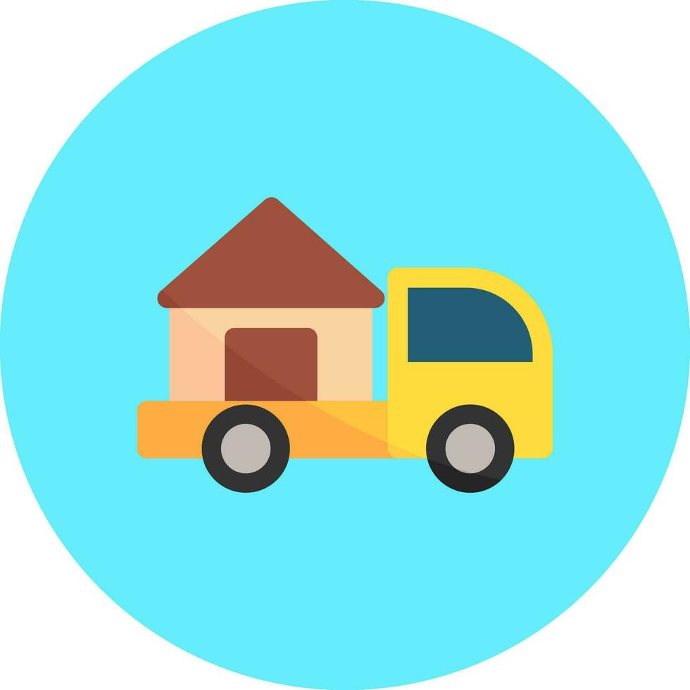 Moving Truck Creative Icon Design vector