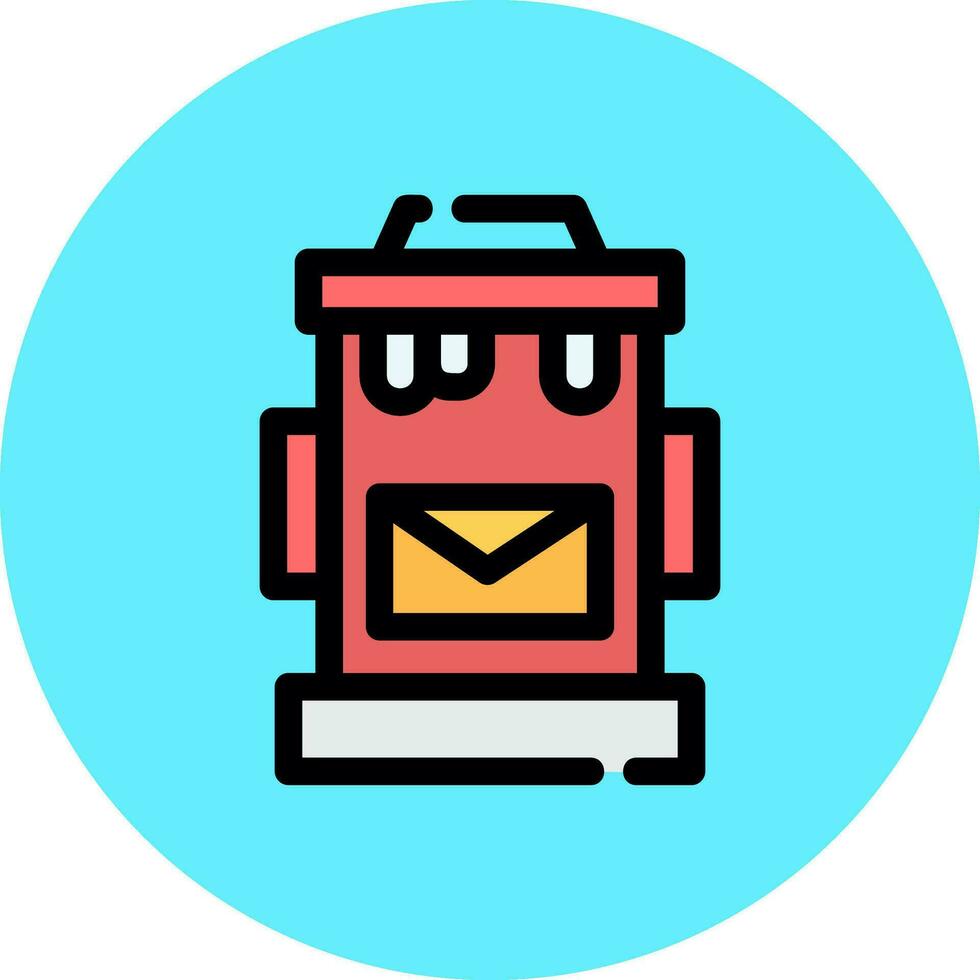Postbox Creative Icon Design vector