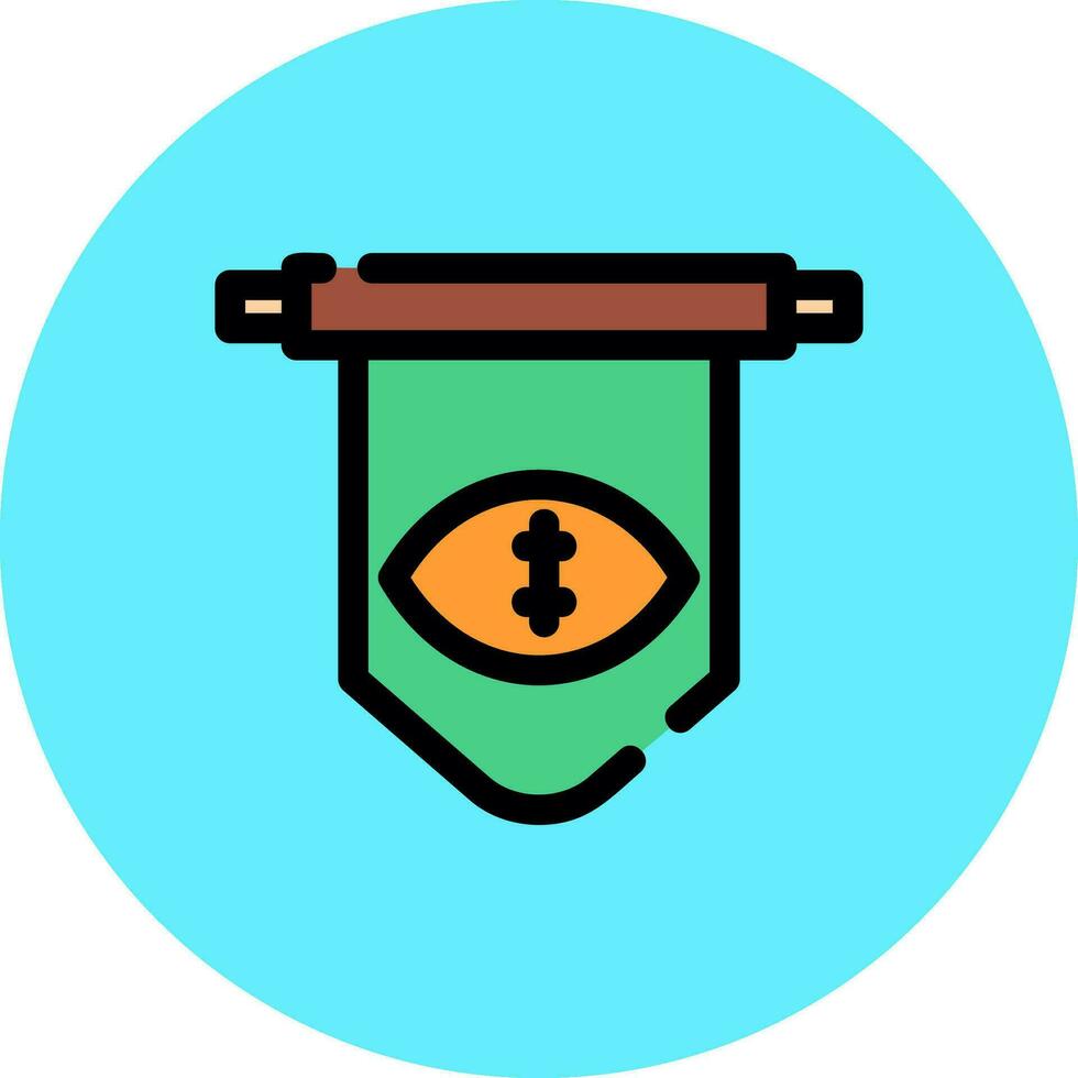 Pennant Creative Icon Design vector