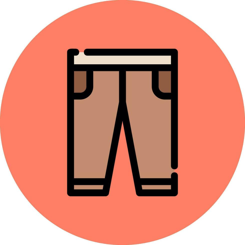 diseño de icono creativo de pantalones vector