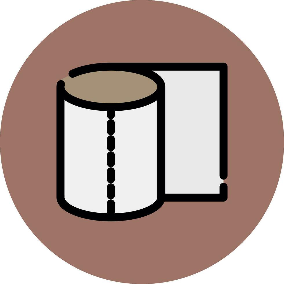 Tissue Roll Creative Icon Design vector