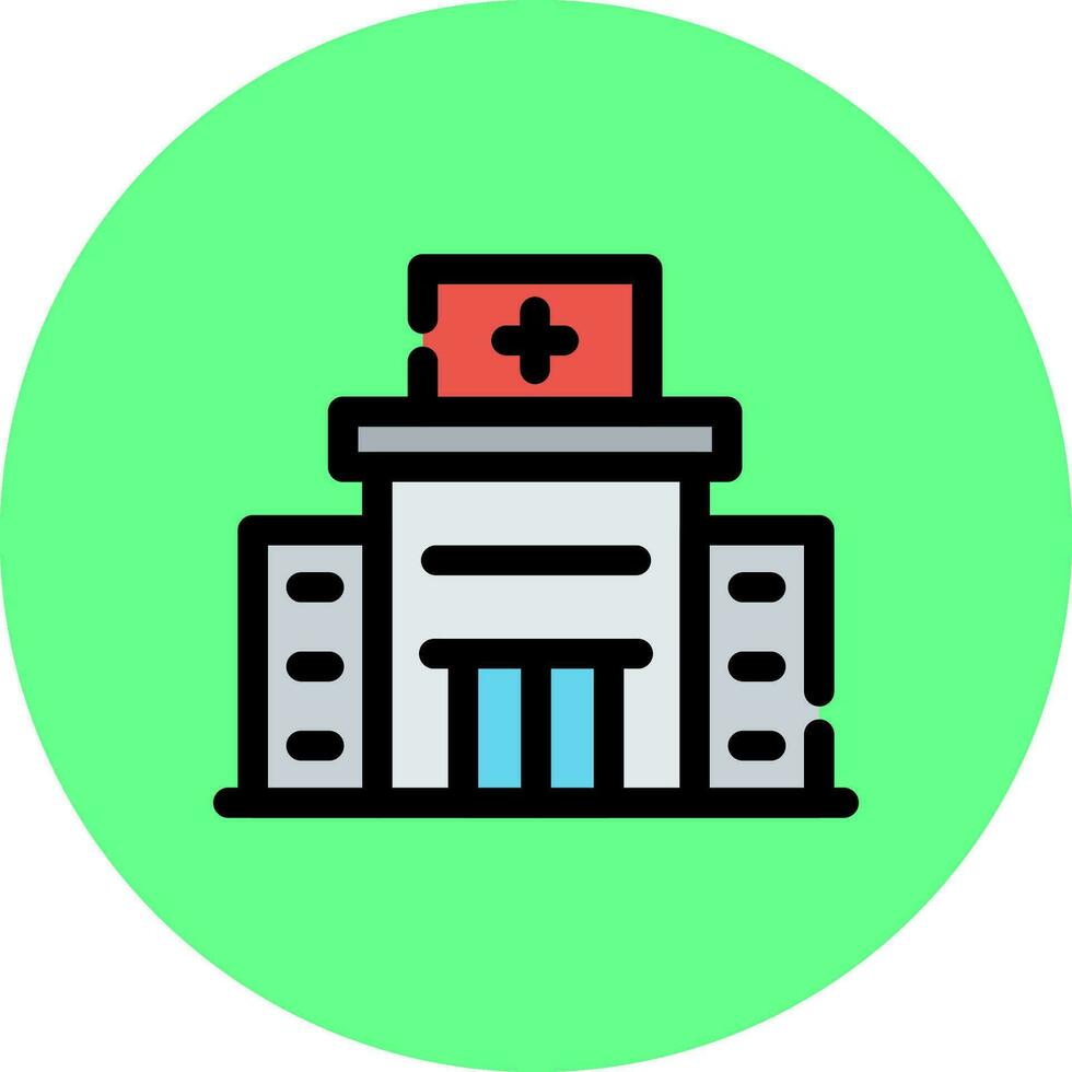 diseño de icono creativo de hospital vector