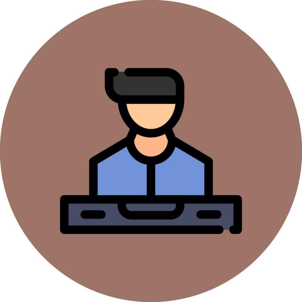 diseño de icono creativo dj vector