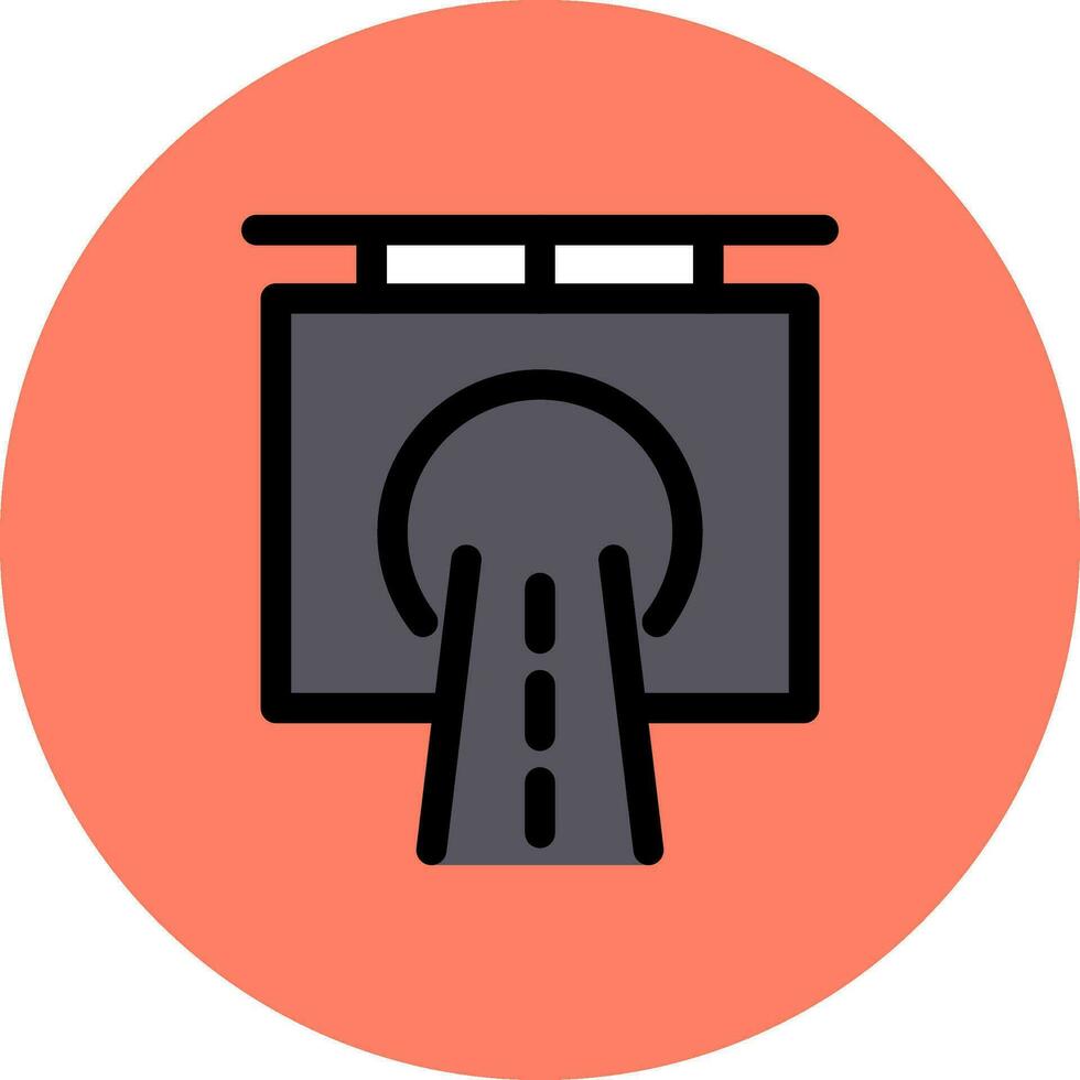 Tunnel Creative Icon Design vector