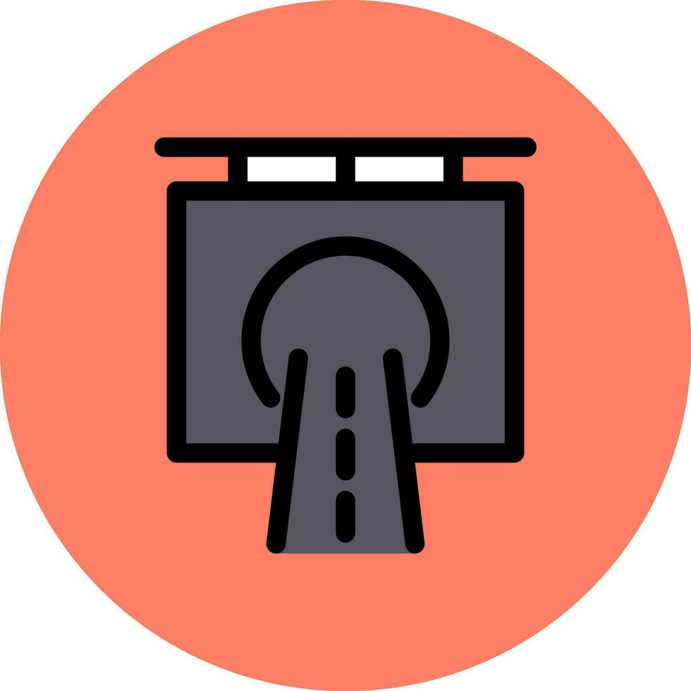 Tunnel Creative Icon Design vector