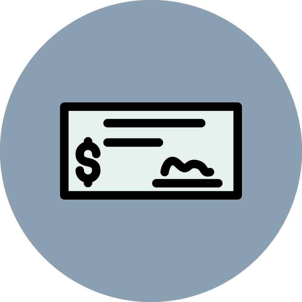 Bank Check Creative Icon Design vector
