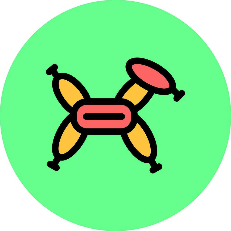 Balloon Modelling Creative Icon Design vector