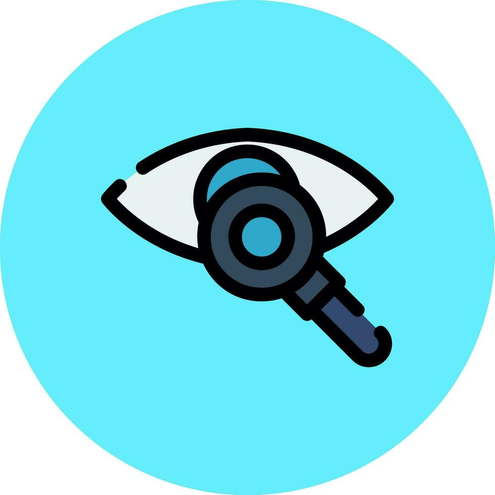 diseño de icono creativo de prueba ocular vector