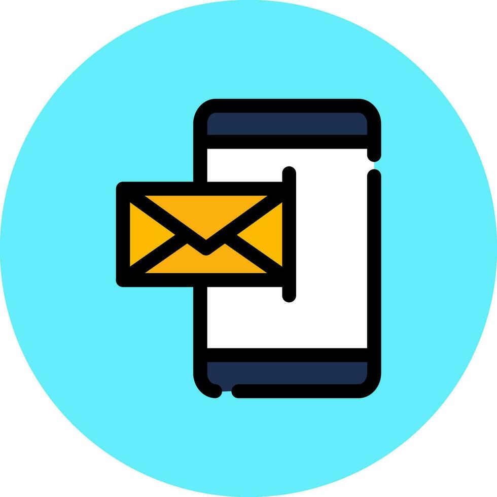 Mobile Email Creative Icon Design vector