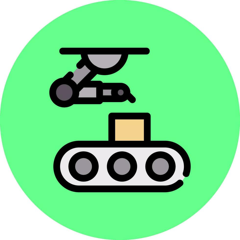 Conveyor Belt Creative Icon Design vector
