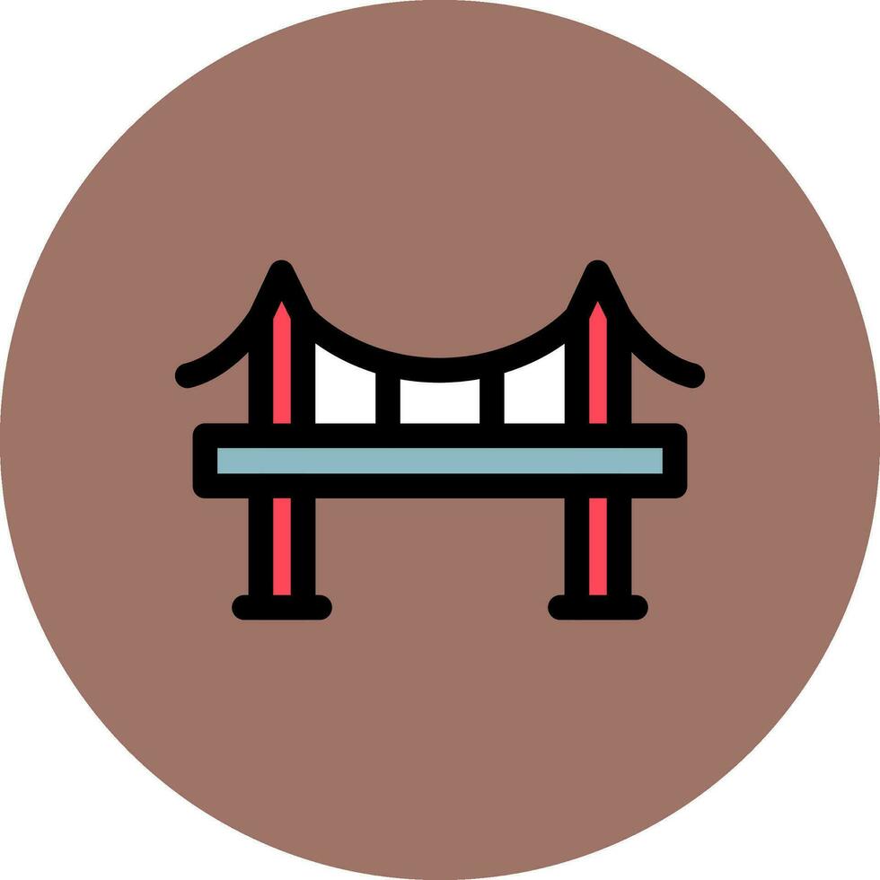Bridge Creative Icon Design vector