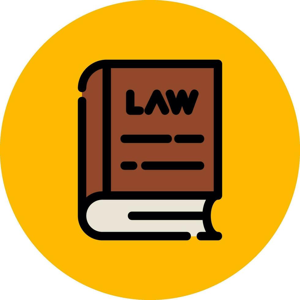 Law Book Creative Icon Design vector