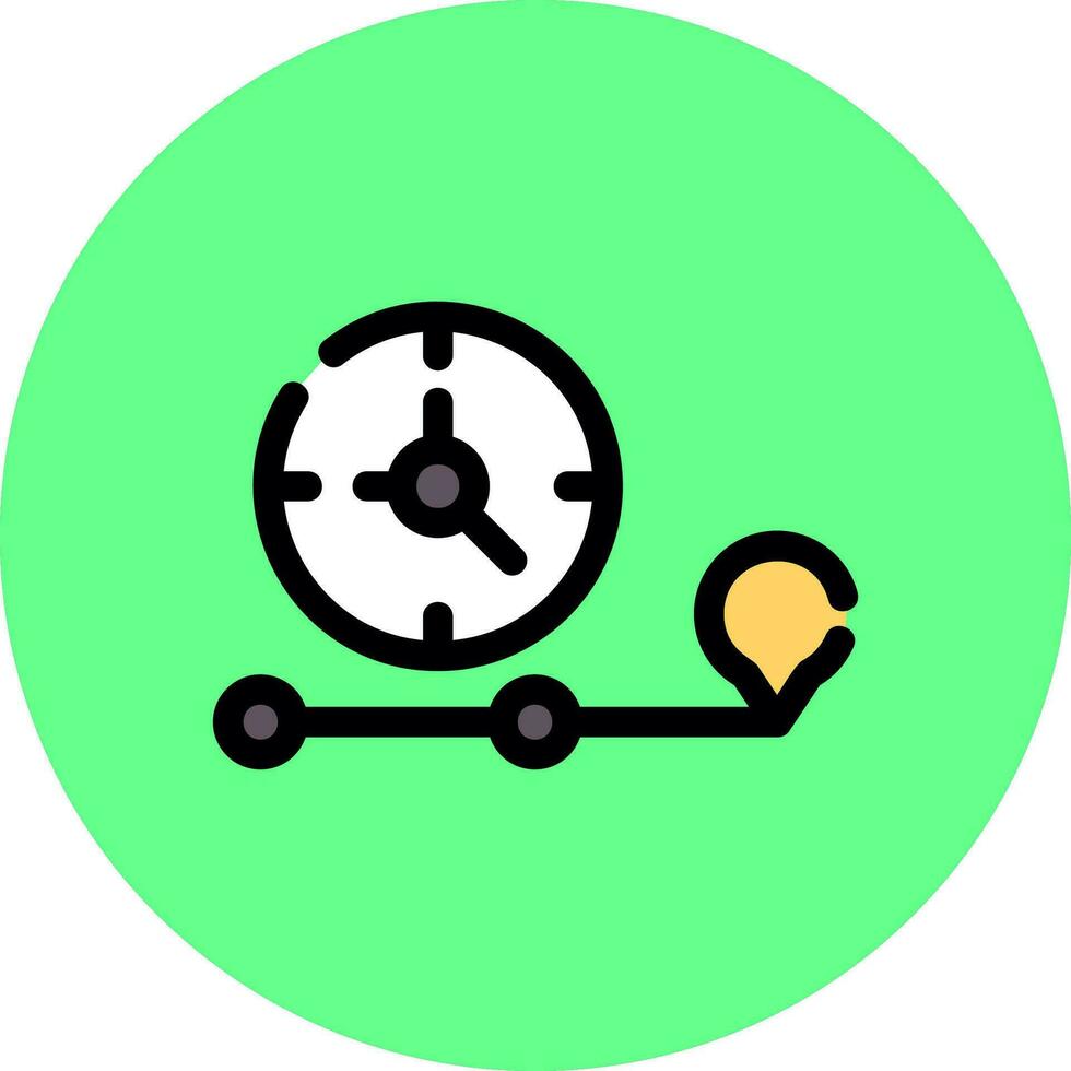 Time Line Creative Icon Design vector
