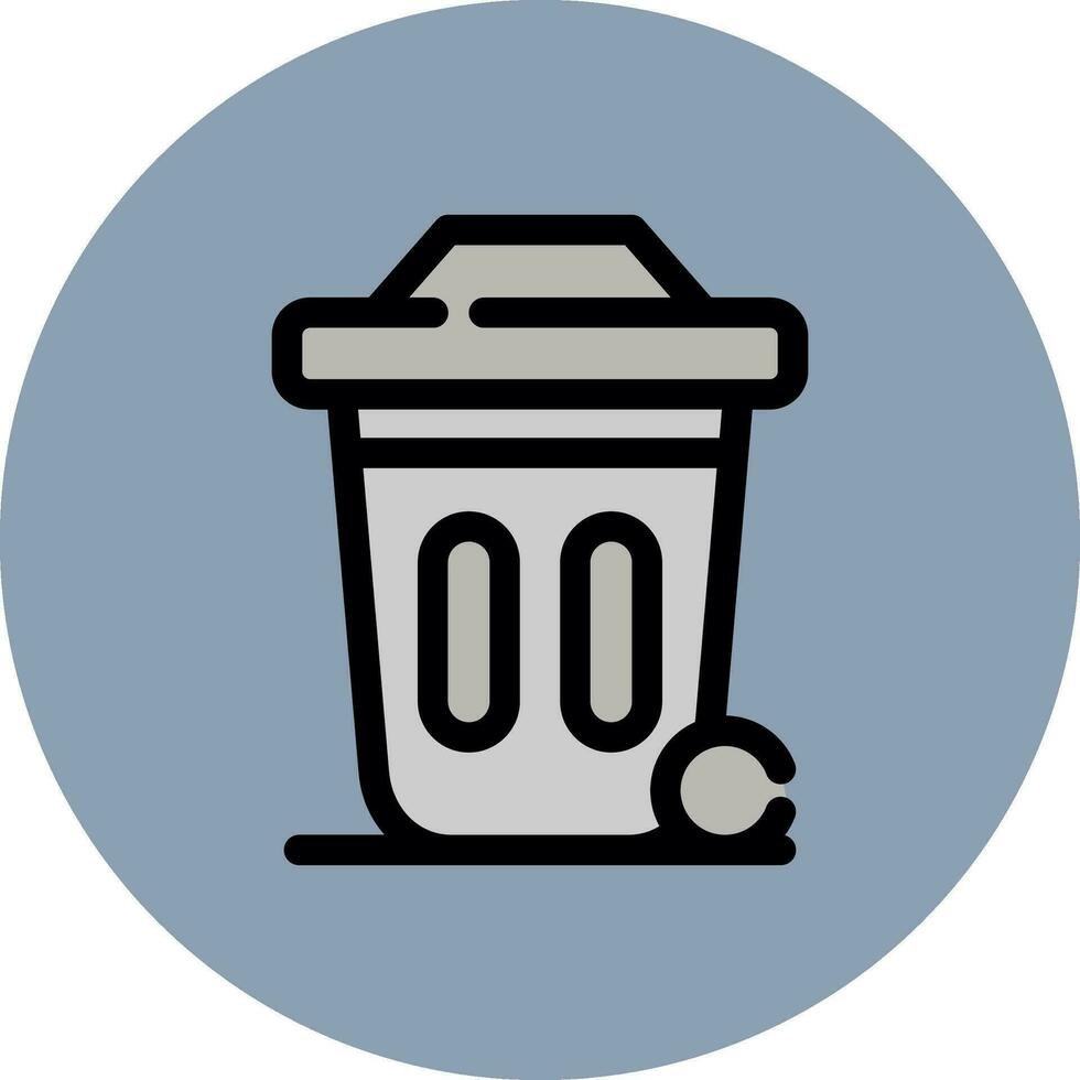 Dustbin Creative Icon Design vector