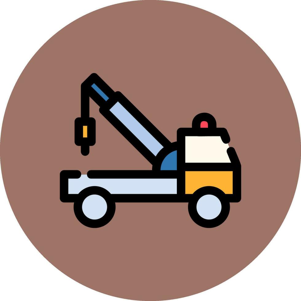 Tow Truck Creative Icon Design vector