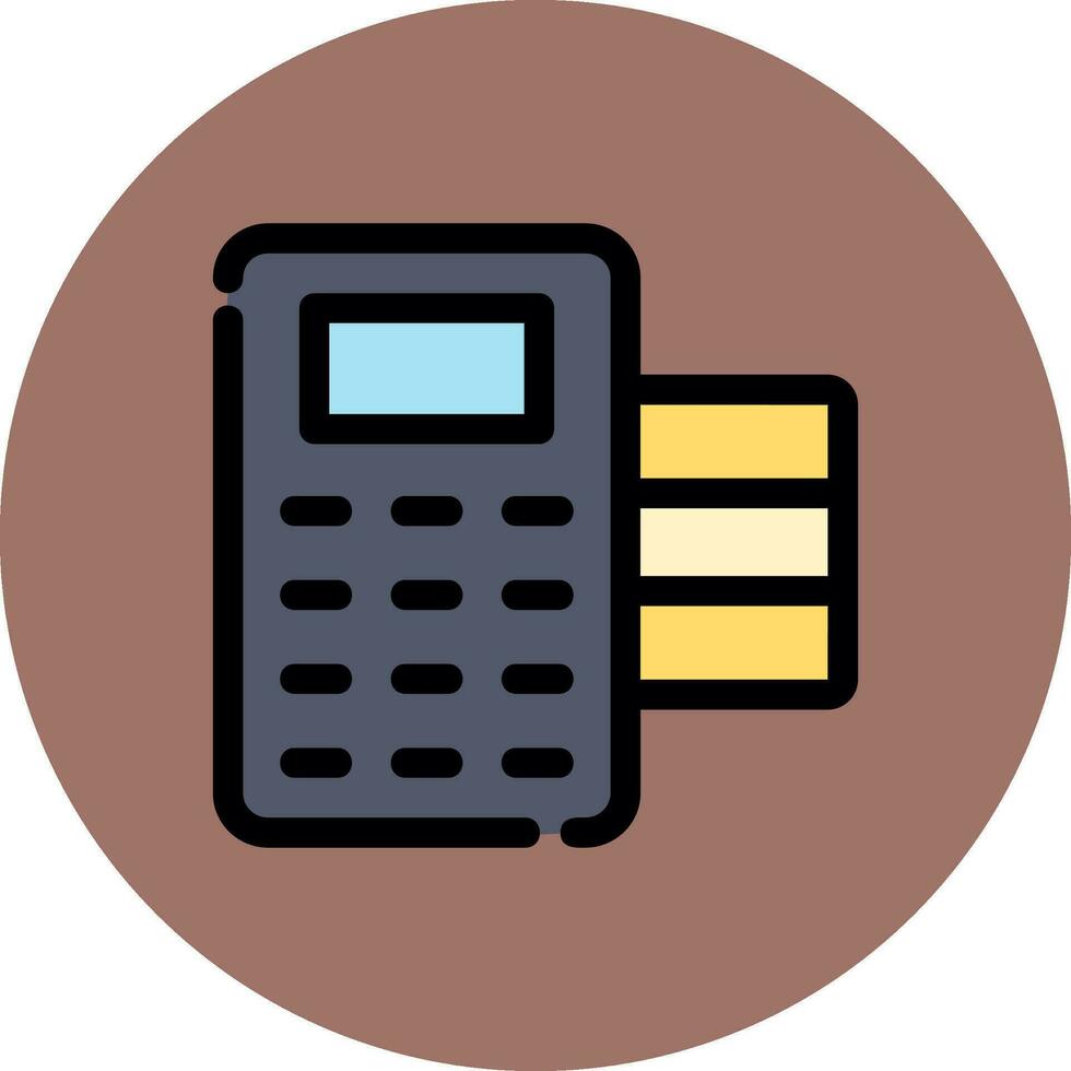 POS Terminal Creative Icon Design vector