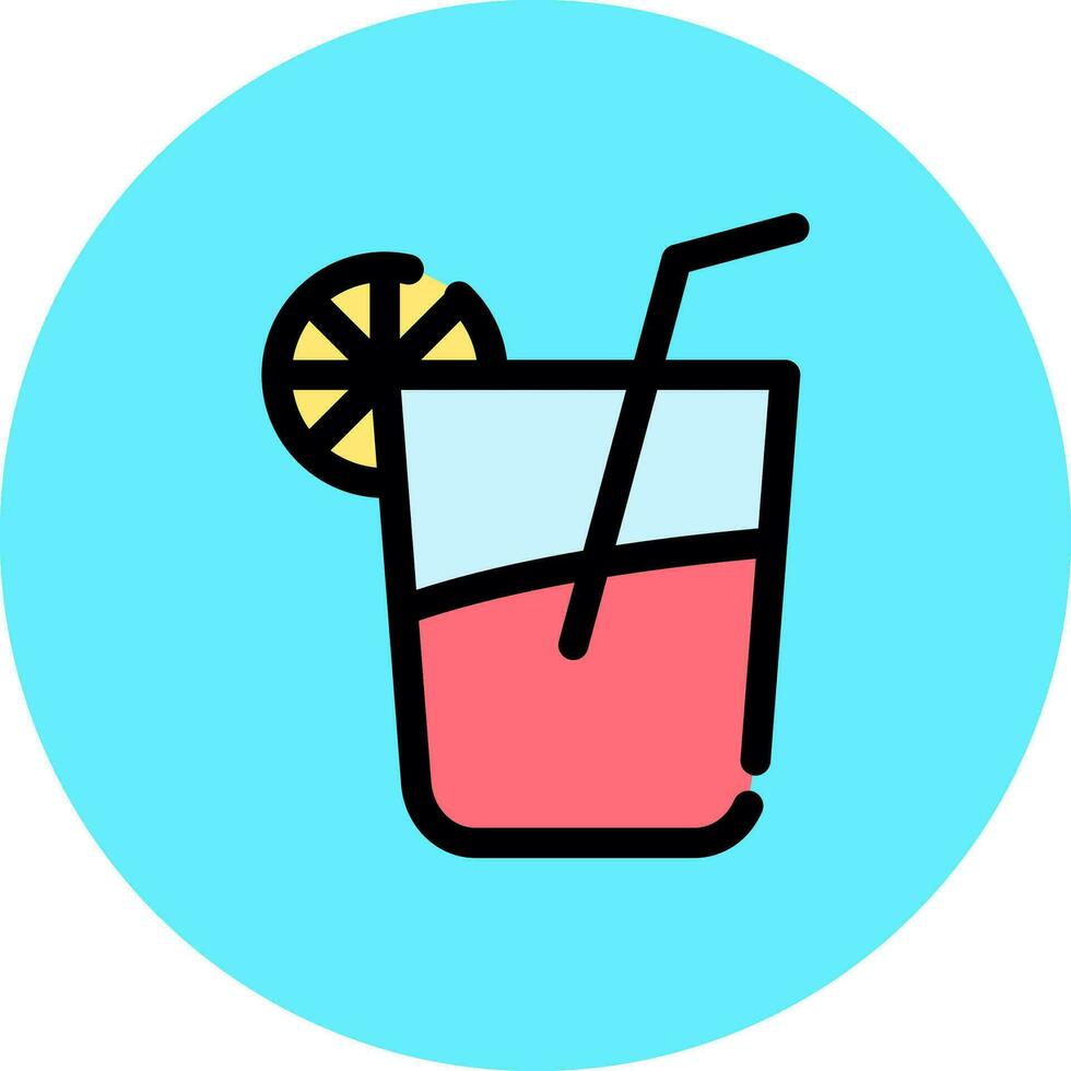 Cocktail Creative Icon Design vector