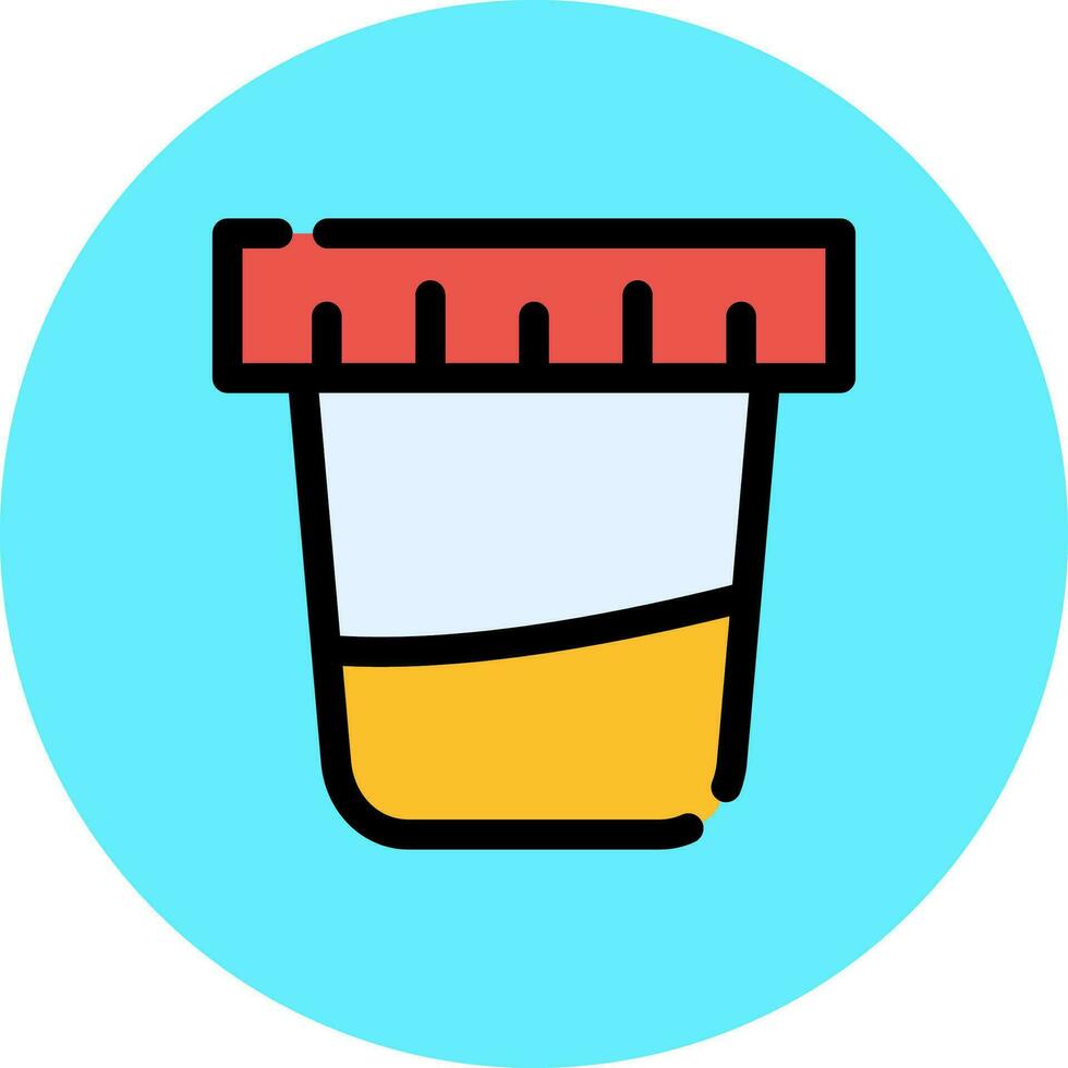 Urine Test Creative Icon Design vector