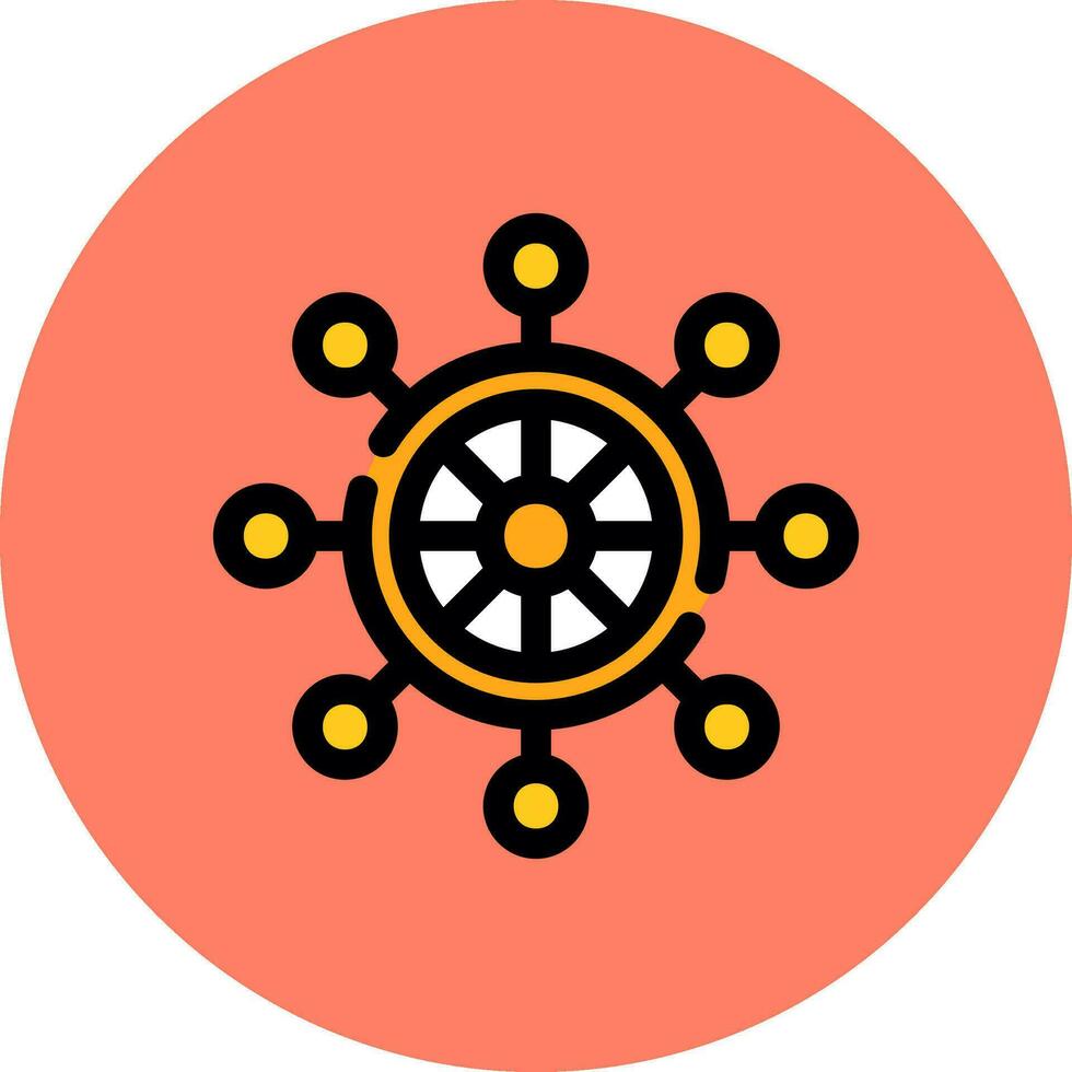 Rudder Creative Icon Design vector