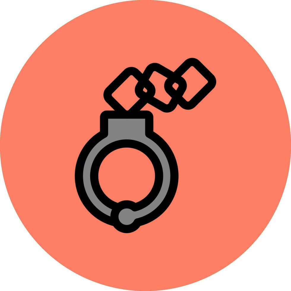 Handcuffs Creative Icon Design vector