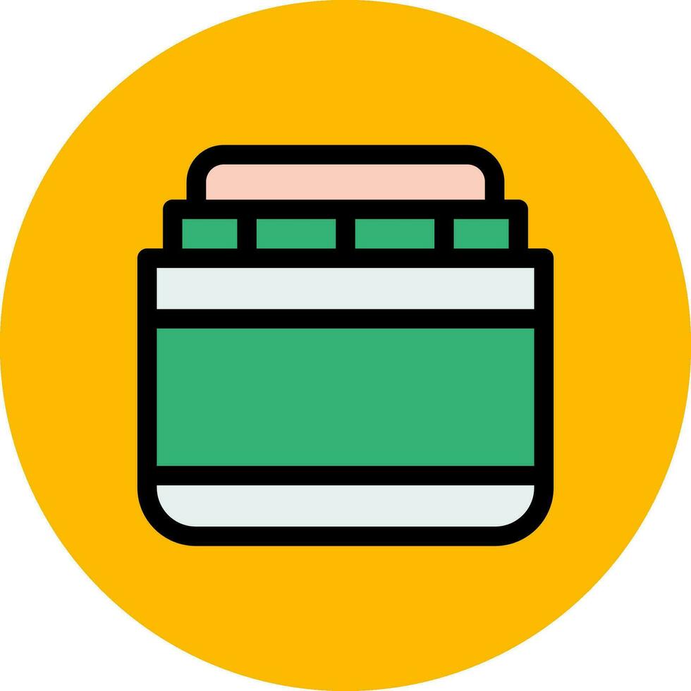 Cream Creative Icon Design vector