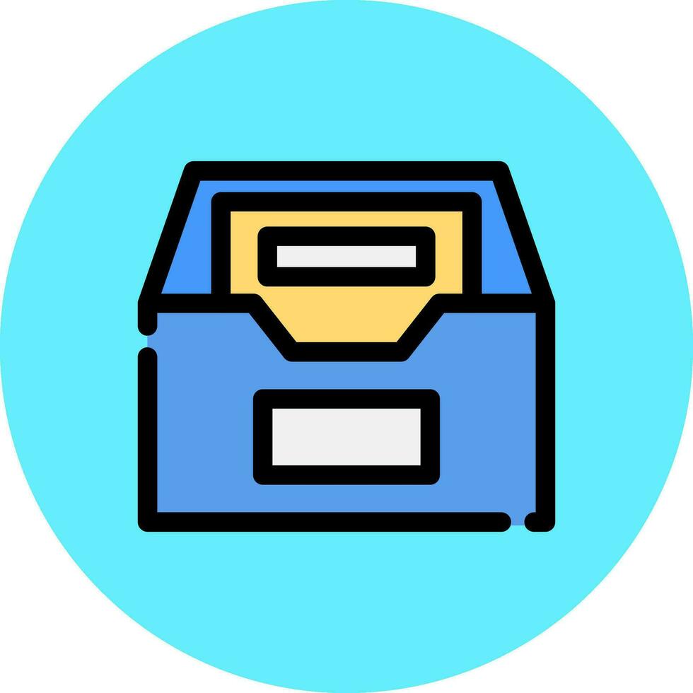 Files Box Creative Icon Design vector