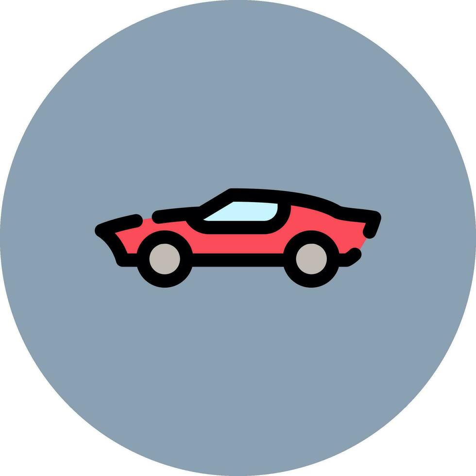 Sports Car Creative Icon Design vector