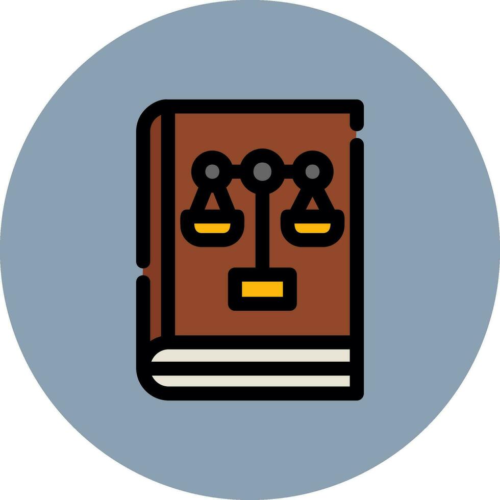 Law Book Creative Icon Design vector