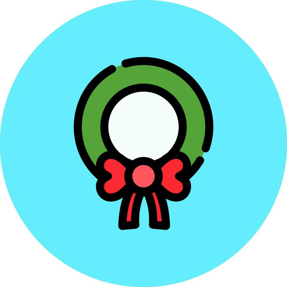 diseño de icono creativo de corona de navidad vector