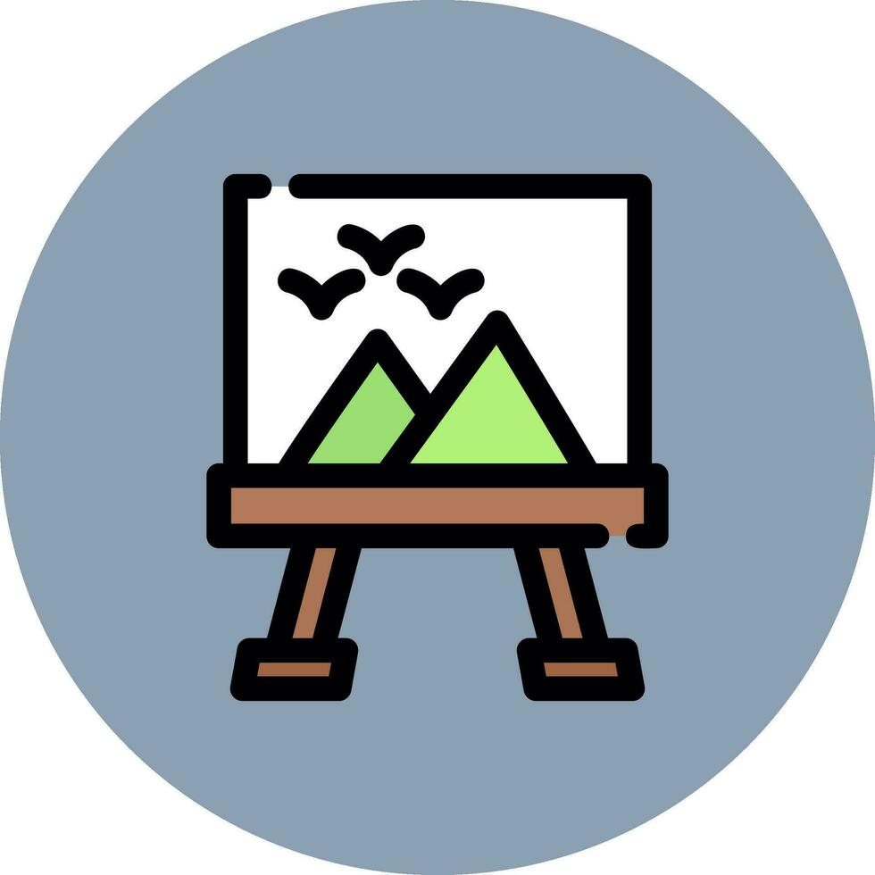Canvas Creative Icon Design vector