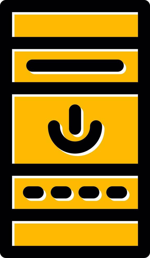 Desktop PC Creative Icon Design vector