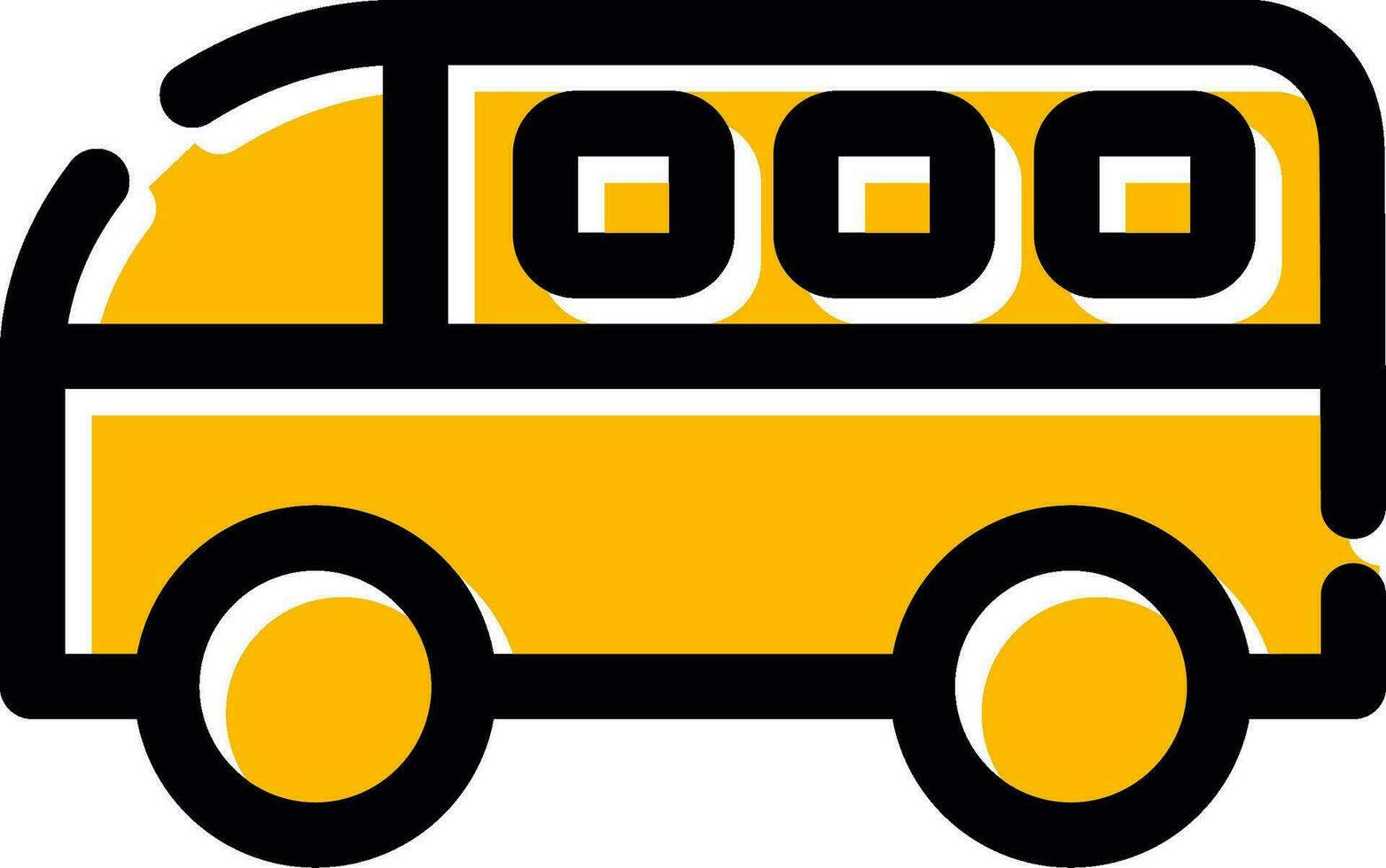 Minivan Creative Icon Design vector
