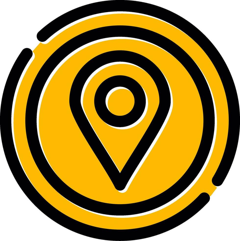 Location Pin Creative Icon Design vector