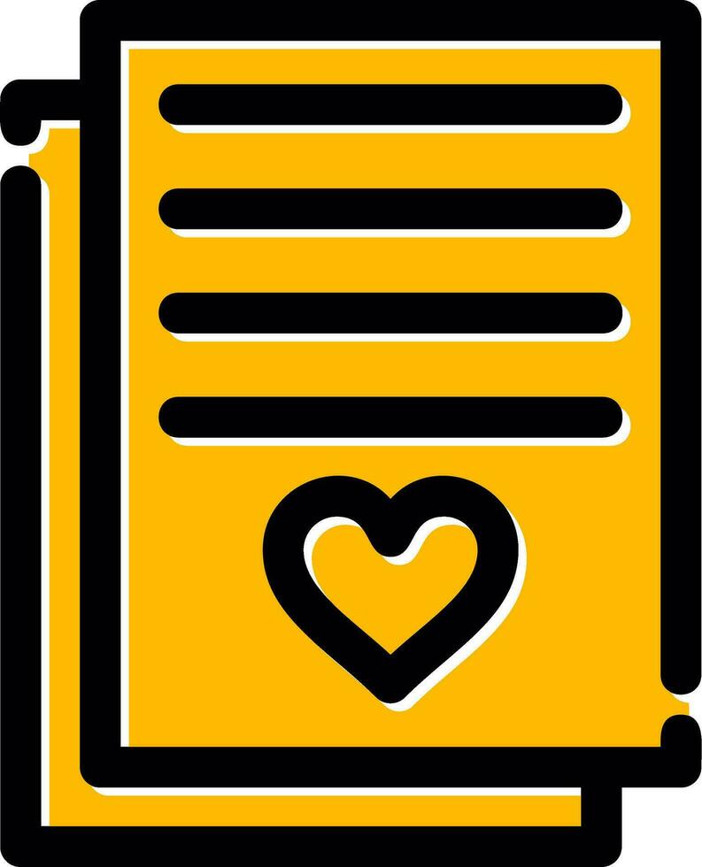 diseño de icono creativo de carta de amor vector