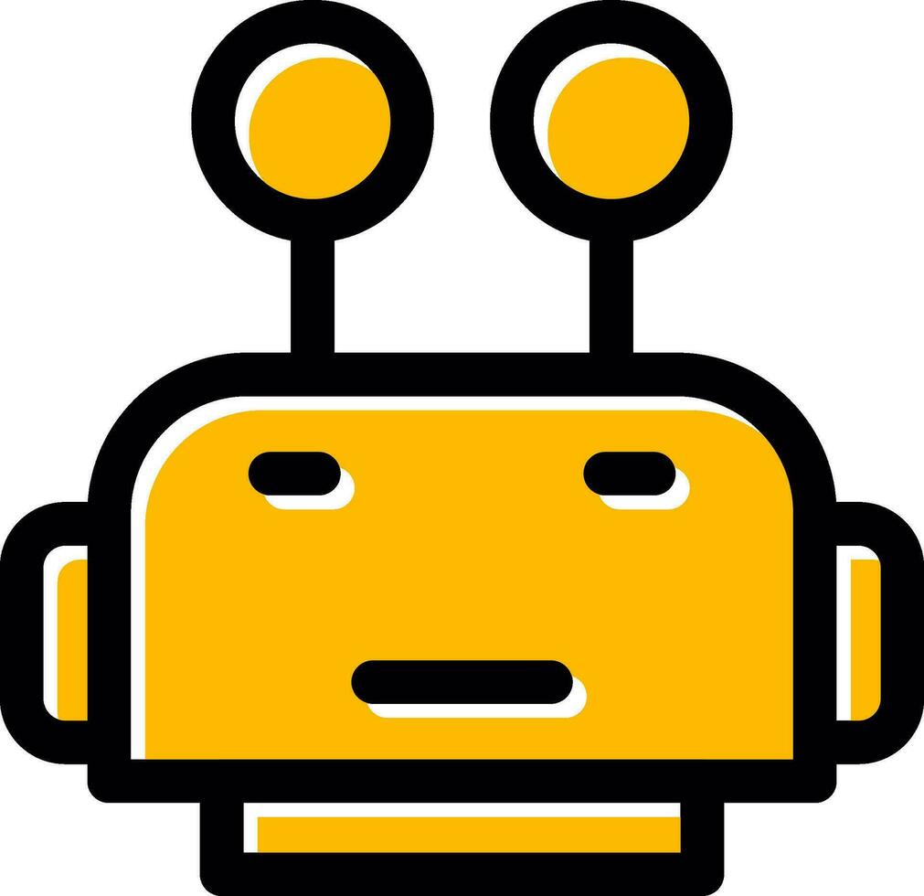 Robot Face Creative Icon Design vector