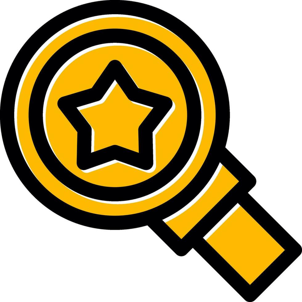 Magnifying Glass Creative Icon Design vector