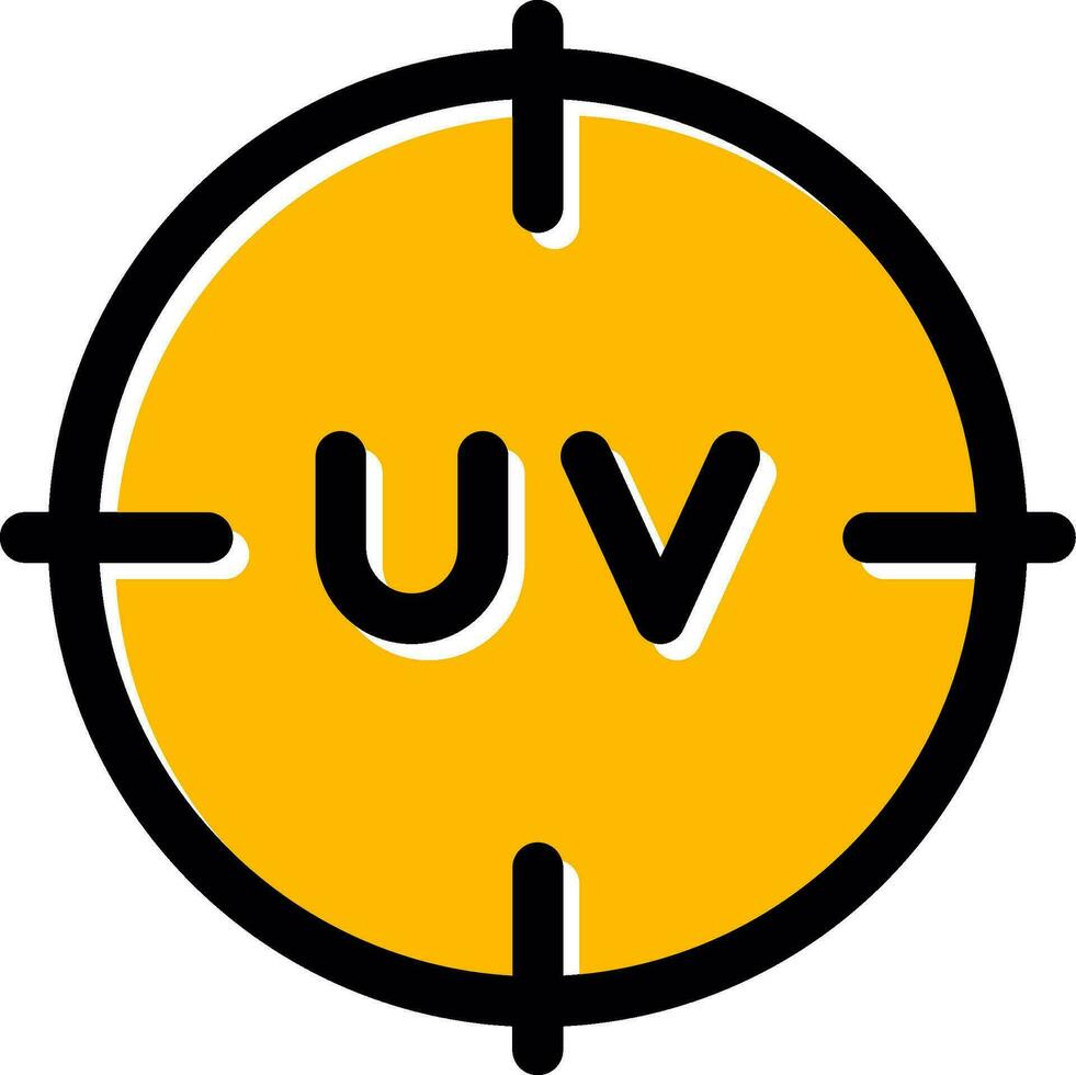 diseño de icono creativo uv vector